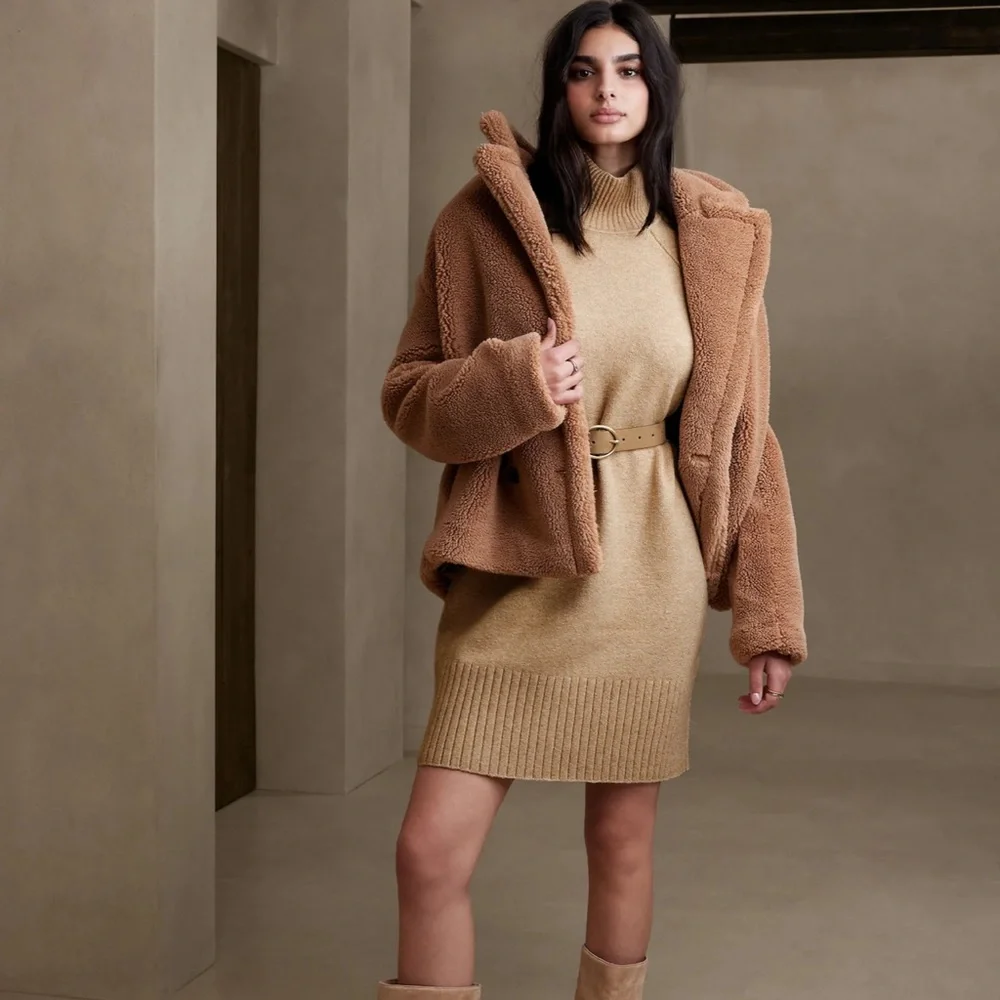 NWT banana republic knee length sweater dress (XS) - Picture 4 of 8